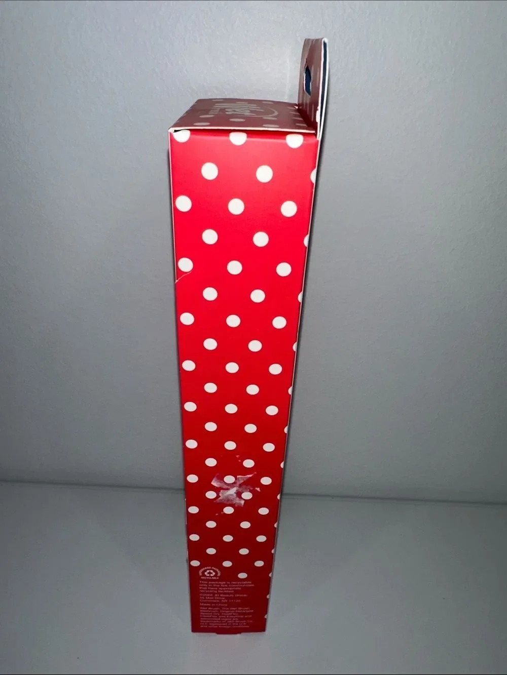 Wet Brush The Original Detangler Hair Brush Retro Red White Polka
